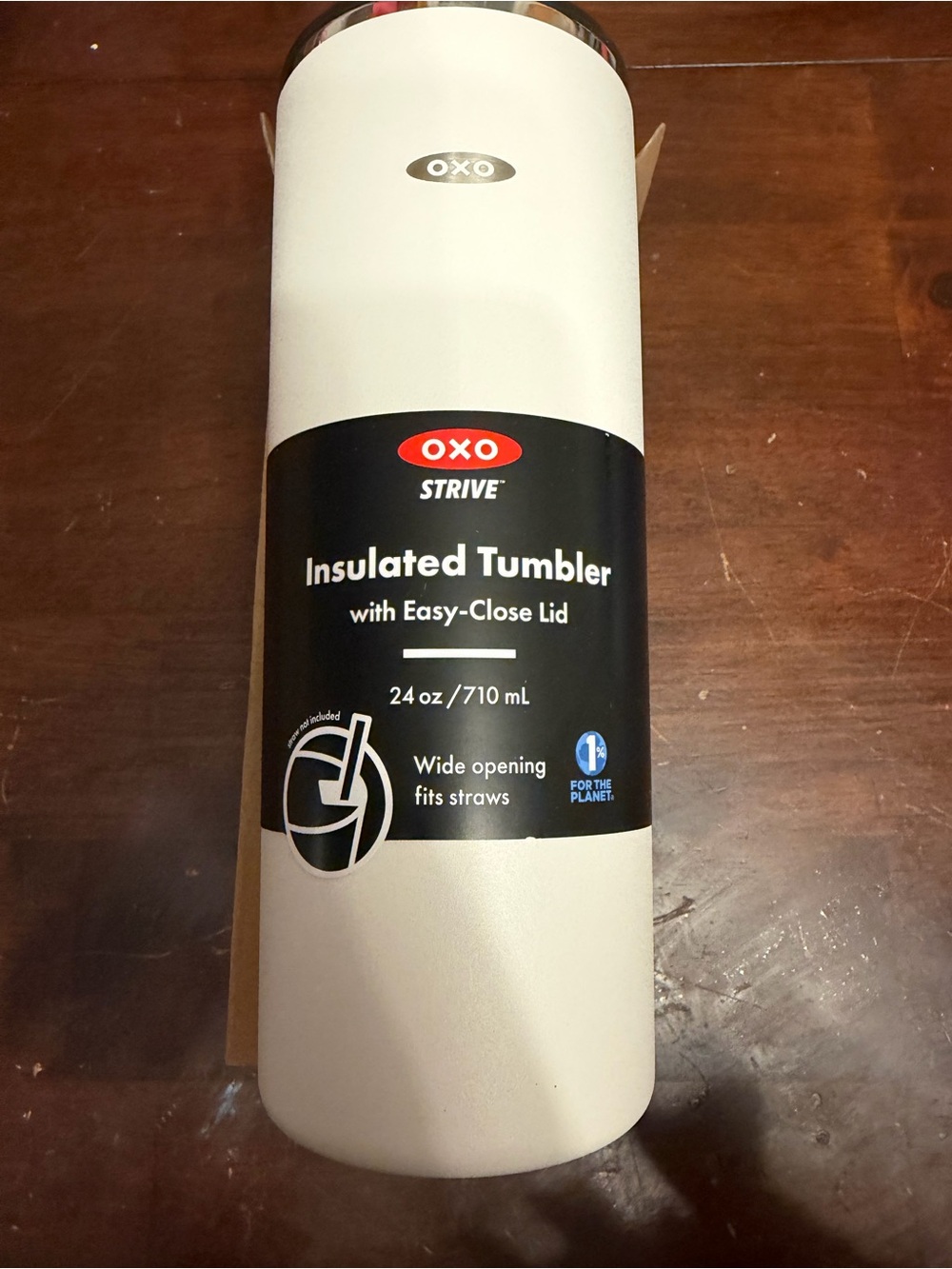 White insulated tumbler
